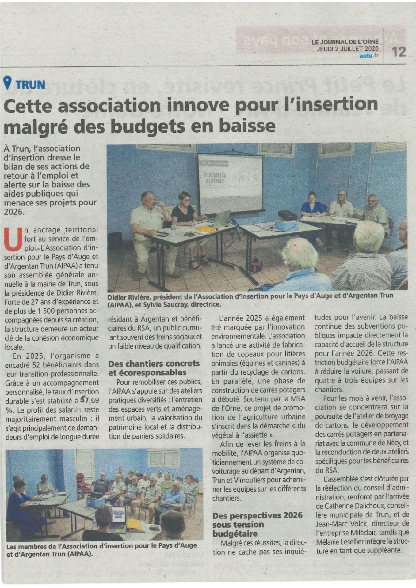 Journal de l orne 2 juillet 2026